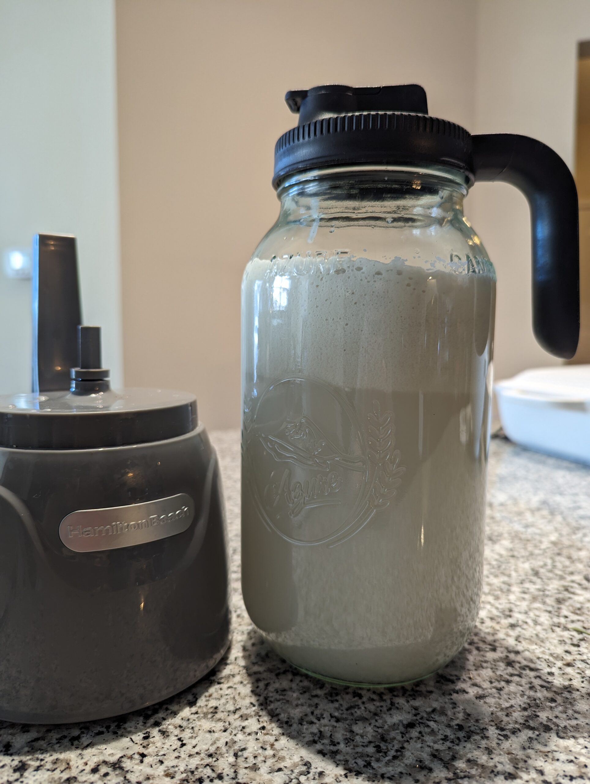 coconut milk, ready for the fridge